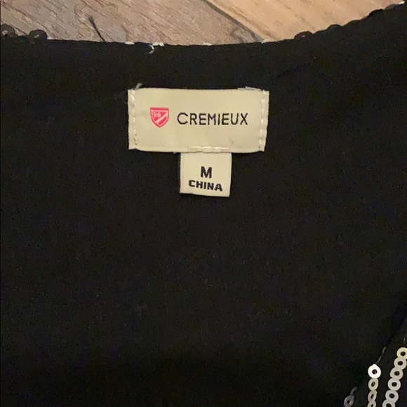 Cremieux sequined v-neck Top - Picture 2 of 8